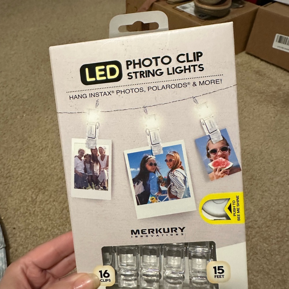 Target LED Photo Clip String Lights - White